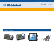 Tablet Screenshot of marathonproducts.com